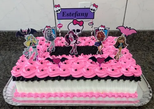 Arquivo de Corte Topo de Bolo  -  Monster High
