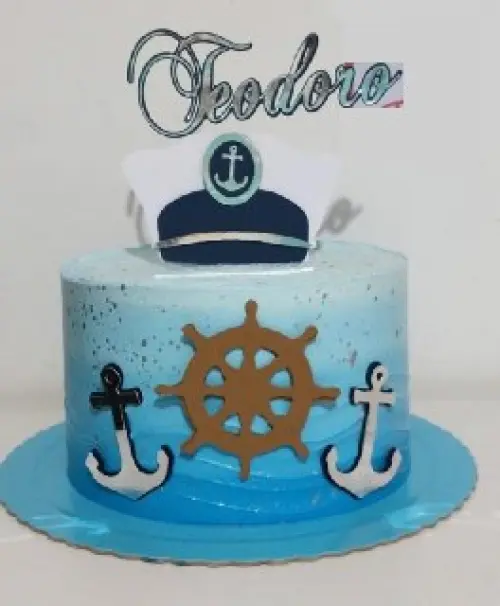 Arquivo de Corte Topo de Bolo  -  Marinheiro
