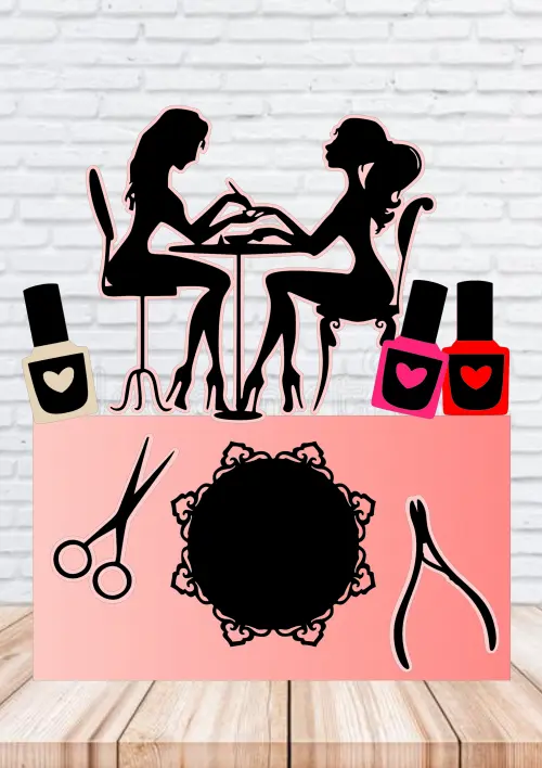 Arquivo de Corte Topo de Bolo  - Manicure