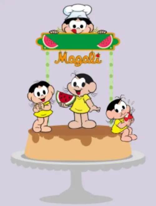 Arquivo de Corte Topo de Bolo  - Magali