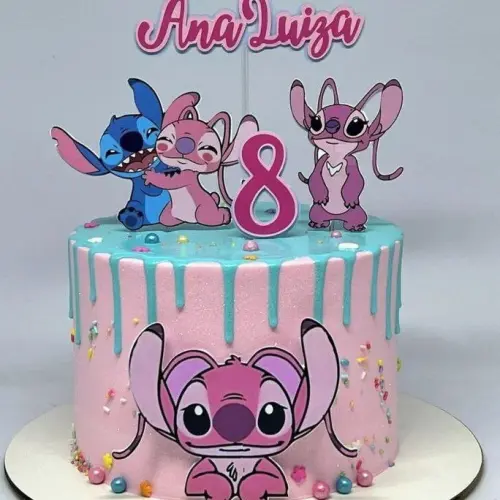 Arquivo de Corte Topo de Bolo  - Lilo e Stich