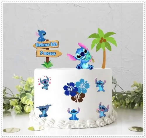 Arquivo de Corte Topo de Bolo  - Lilo e Stich