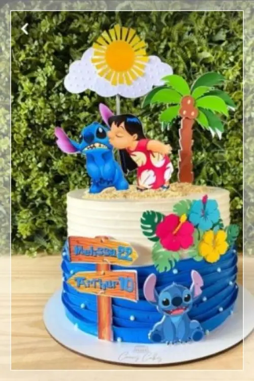 Arquivo de Corte Topo de Bolo  - Lilo e Stich