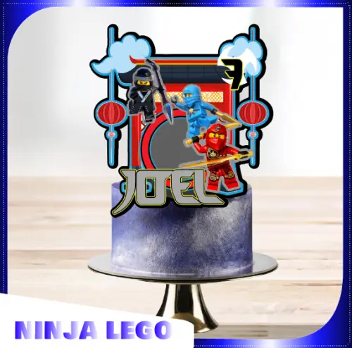 Arquivo de Corte Topo de Bolo  - Lego Ninjago