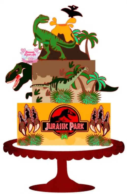 Arquivo de Corte Topo de Bolo  -  Jurassic Park