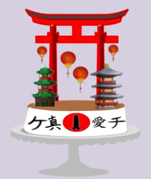 Arquivo de Corte Topo de Bolo  -   Japão