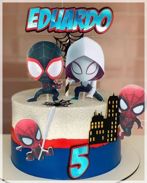 Arquivo de Corte Topo de Bolo  -   Homem Aranha