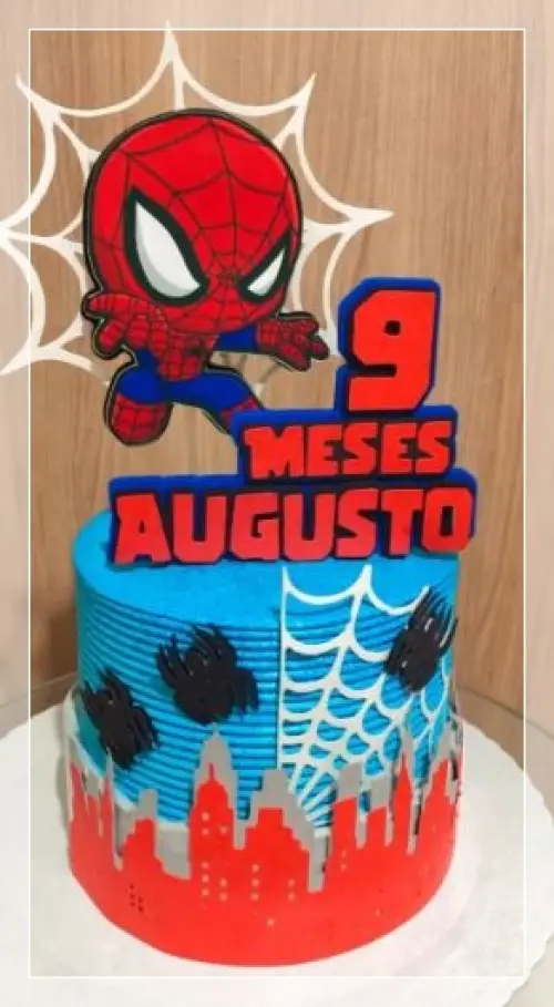 Arquivo de Corte Topo de Bolo  -   Homem Aranha