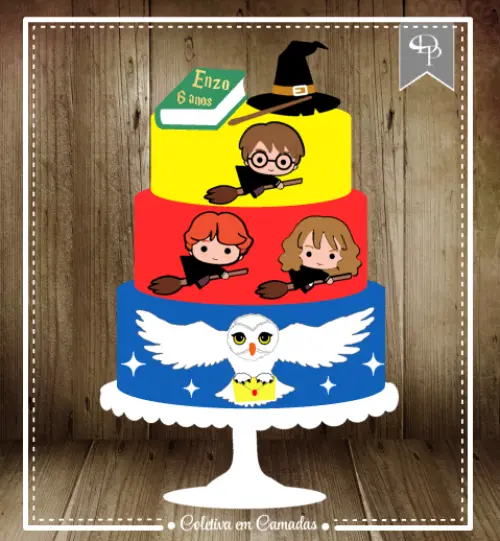 Arquivo de Corte Topo de Bolo  -     Harry Potter