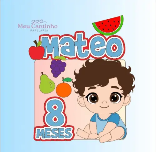 Arquivo de Corte Topo de Bolo  -  Frutas