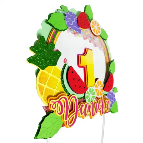 Arquivo de Corte Topo de Bolo  -  Frutas