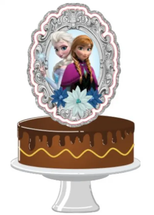 Arquivo de Corte Topo de Bolo  -  Frozen