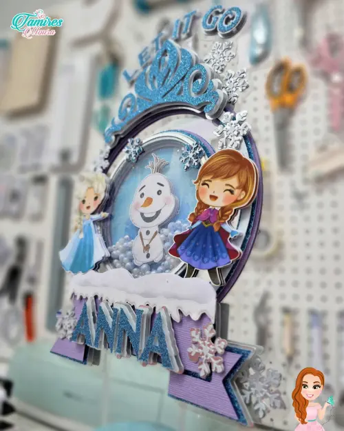Arquivo de Corte Topo de Bolo  -  Frozen -