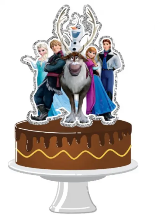 Arquivo de Corte Topo de Bolo  -  Frozen