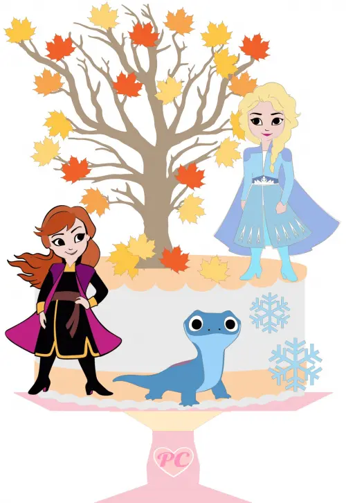 Arquivo de Corte Topo de Bolo  -  Frozen