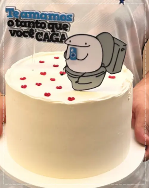 Arquivo de Corte Topo de Bolo  -   Flork (Bentô Cake)