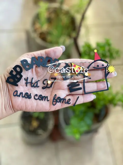 Arquivo de Corte Topo de Bolo  -   Flork (Bentô Cake)