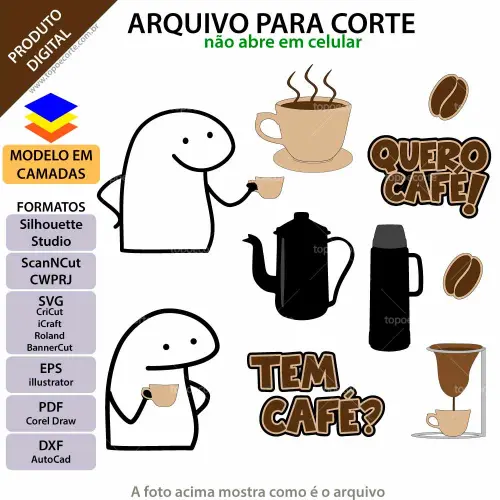 Arquivo de Corte Topo de Bolo  -   Flork (Bentô Cake)