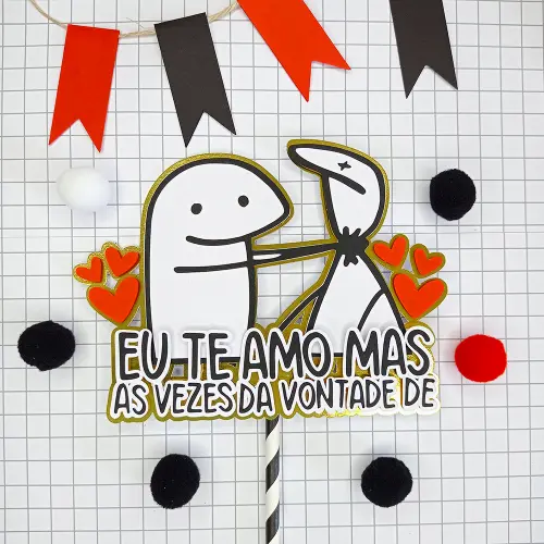 Arquivo de Corte Topo de Bolo  -   Flork (Bentô Cake)