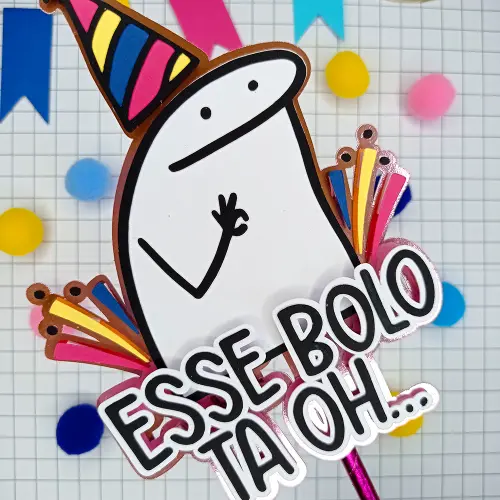 Arquivo de Corte Topo de Bolo  -   Flork (Bentô Cake)