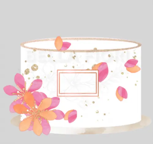 Arquivo de Corte Topo de Bolo  -   Floral