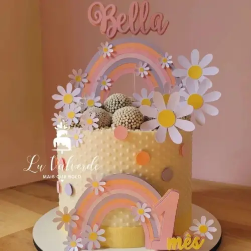 Arquivo de Corte Topo de Bolo  -   Floral