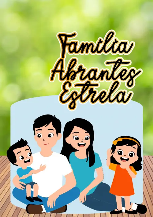 Arquivo de Corte Topo de Bolo  - Família