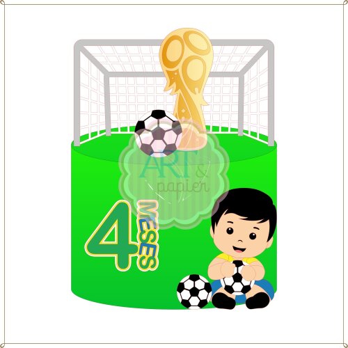 Arquivo de Corte Topo de Bolo  - Copa do Mundo