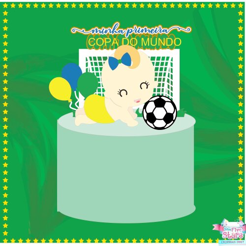 Arquivo de Corte Topo de Bolo  - Copa do Mundo