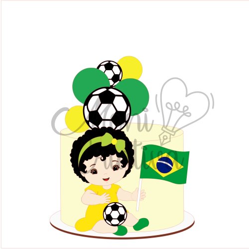 Arquivo de Corte Topo de Bolo  - Copa do Mundo