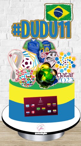 Arquivo de Corte Topo de Bolo  - Copa do Mundo