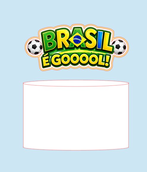 Arquivo de Corte Topo de Bolo  - Copa do Mundo
