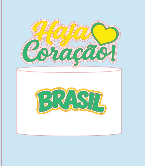 Arquivo de Corte Topo de Bolo  - Copa do Mundo