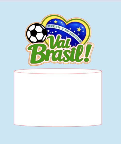 Arquivo de Corte Topo de Bolo  - Copa do Mundo