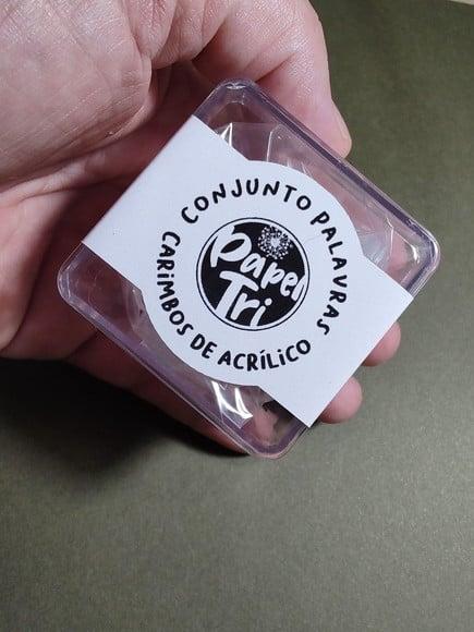 Conjunto Palavras Carimbos de Acrílico