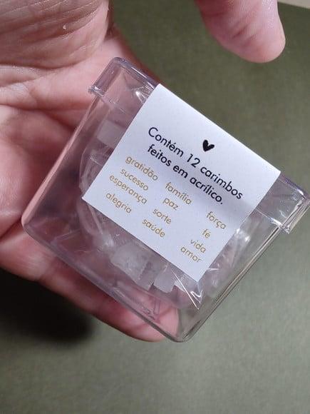 Conjunto Palavras Carimbos de Acrílico