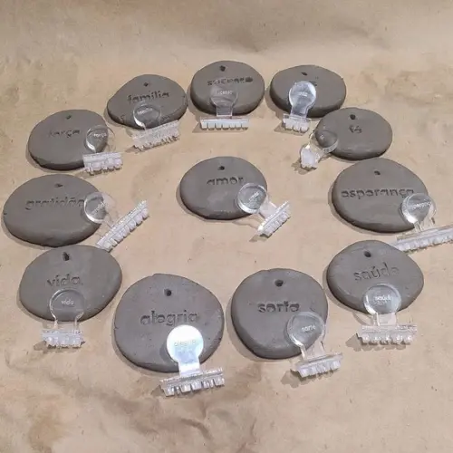 Conjunto Palavras Carimbos de Acrílico