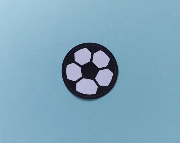 Adesivo Bola de Futebol 5 cm