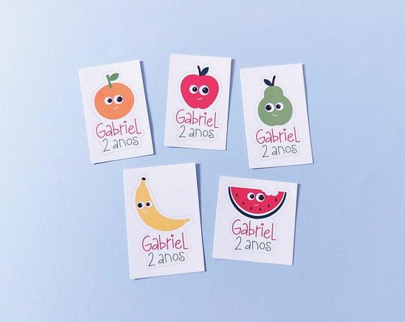 Adesivo Picnic Frutas Personalizado