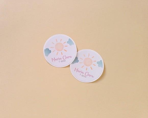 Adesivo Personalizado Solzinho 5 cm