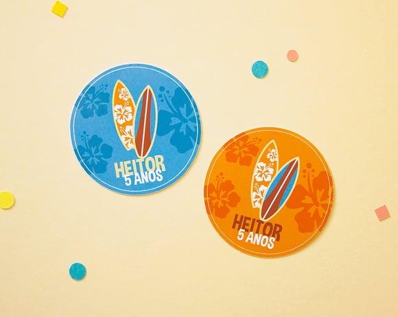 Adesivo Surf Personalizado 5 cm