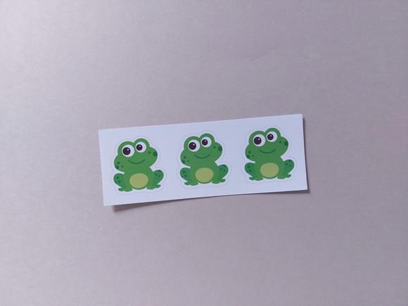 Cartela de Adesivos Sapinho