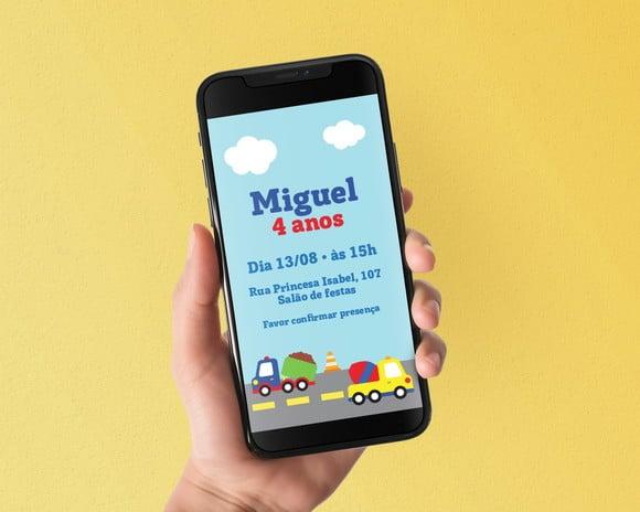 Convite Digital Caminhões de Serviço