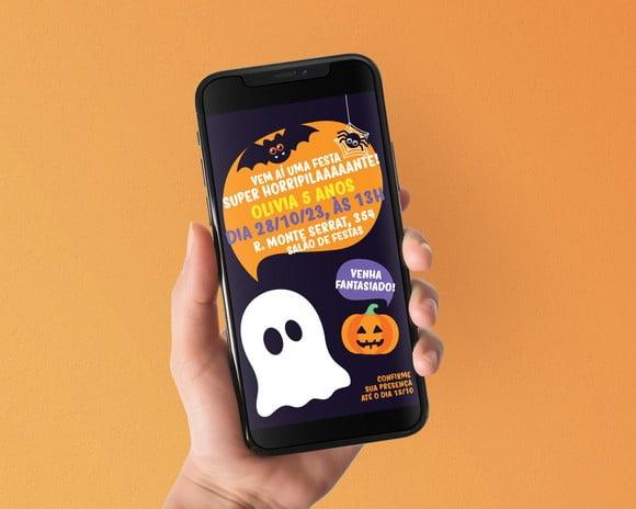 Convite Digital Halloween
