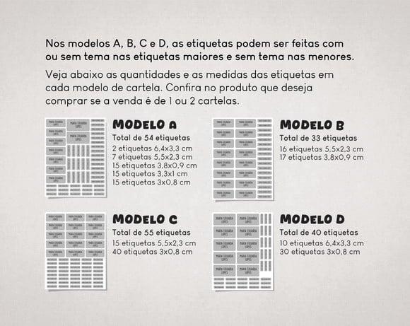 Etiquetas para Material Escolar Avião de Papel em Vinil