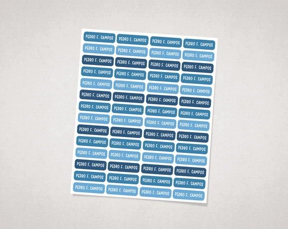 Etiquetas Personalizadas para Lápis em Vinil Adesivo