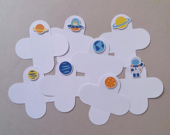 Forminhas Planetas e Astronauta