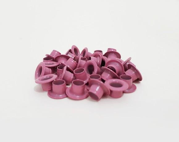 Ilhós Rosa de Alumínio (200 Unidades/até 2 Cores)