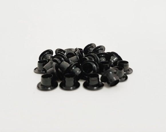 Ilhós Preto de Alumínio (200 Unidades/até 2 Cores)