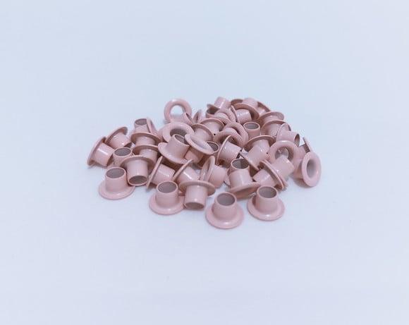 Ilhós Rosa Nude de Alumínio (200 Unidades/até 2 Cores)